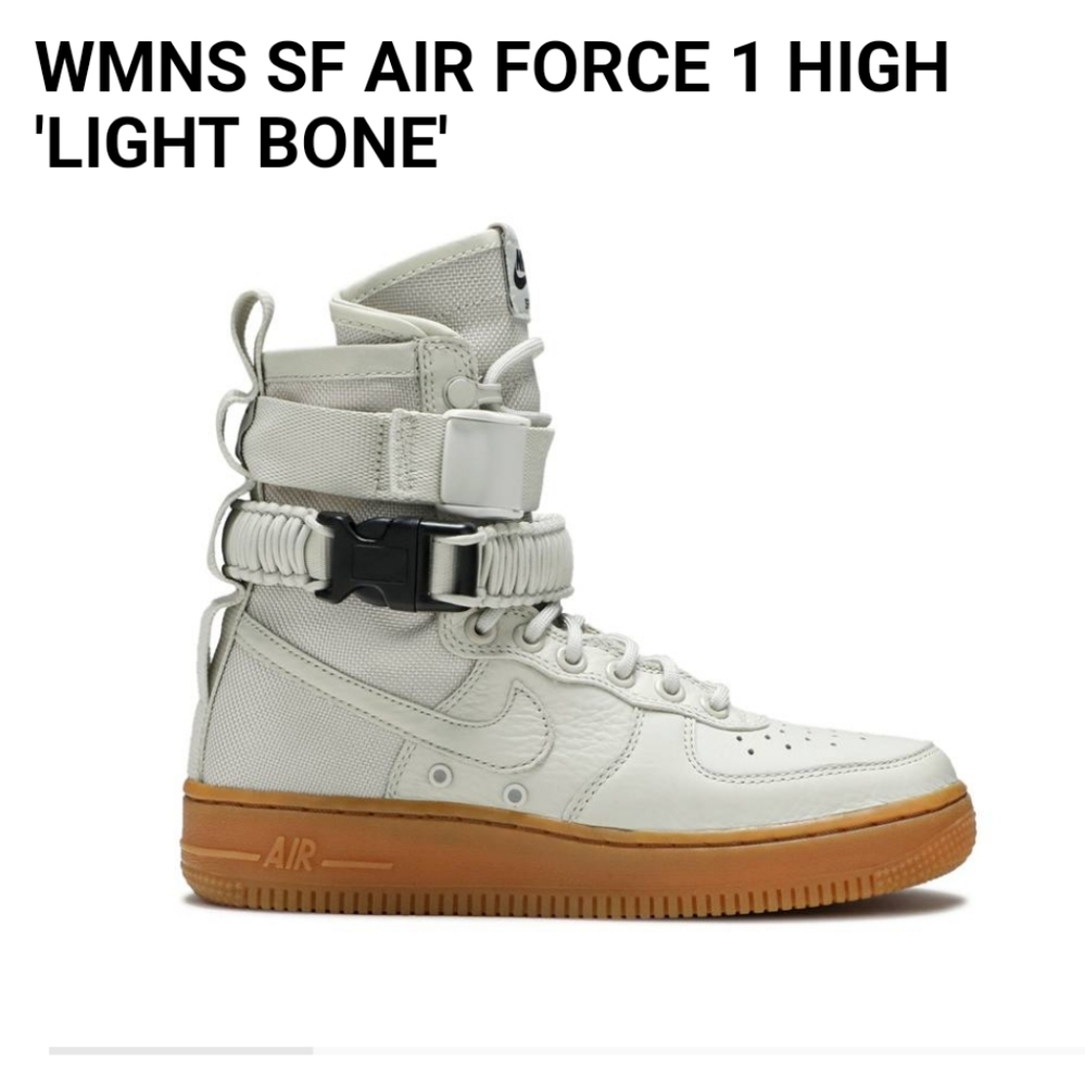 NIKE Air SF AF1 Womens Light Bone Air Force One 1